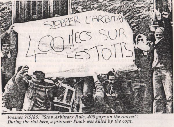 Fresnes prison protest