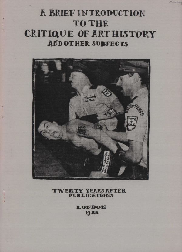 A brief introduction to the critique of art history and other subjects cover