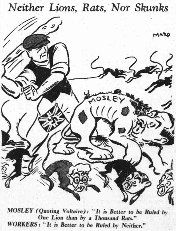 Maro, "Neither Lions, Rats, Nor Skunks," Daily Worker (UK), 2 January 1934. 