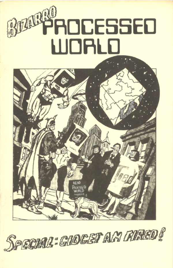 Bizarro Processed World cover showing comic book superheroes