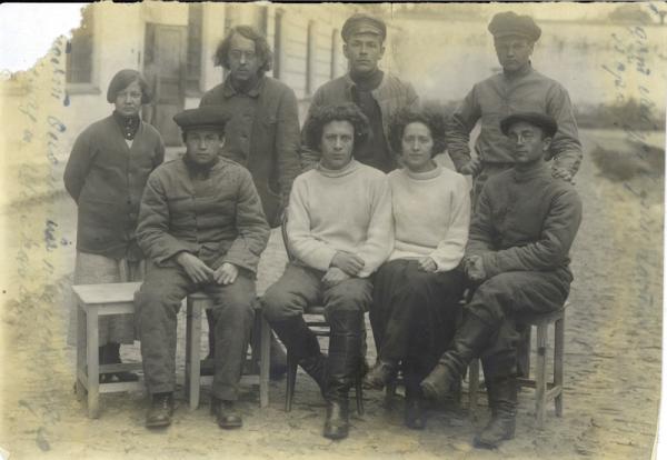 Leah Gotman and fellow anarchists