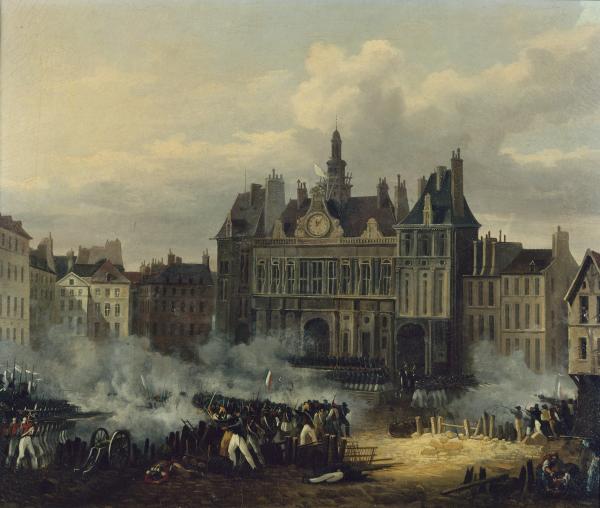Hippolyte Lecomte, Assaut de l’hôtel de ville, le 28 juillet 1830, 1830
