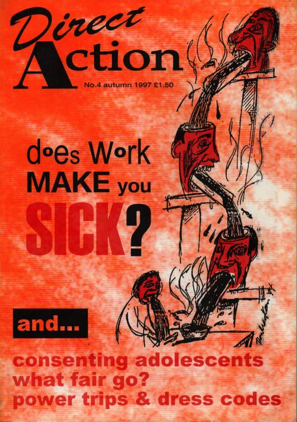 Direct Action Solfed issue 4 cover - Does work make you sick?
