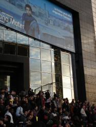 People gather at the Place de la Bastille