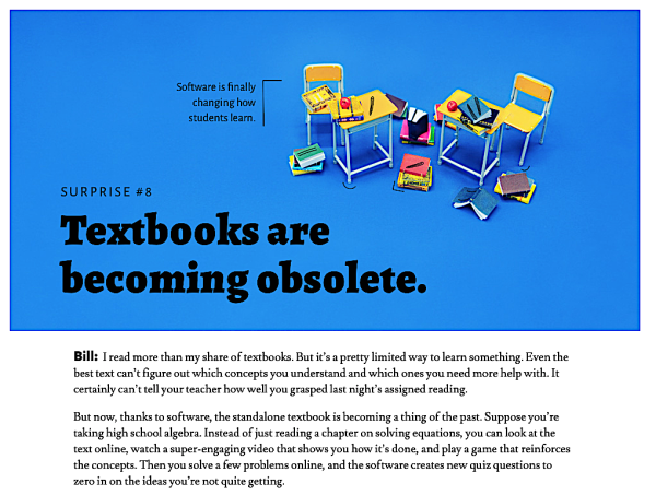 Textbooks obsolete