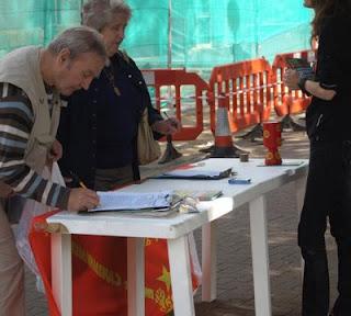 Petition signing Petition signing