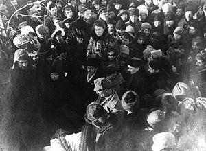 Emma Goldman speaking in Russia Emma Goldman speaking in Russia