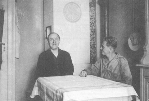 Fritz Scherer(right) Berthold Cahn (left) 1932