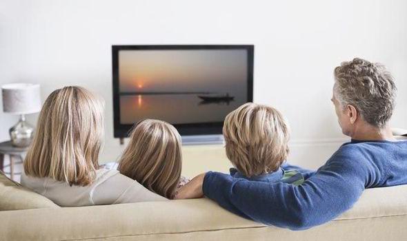 Passiveness People watching TV