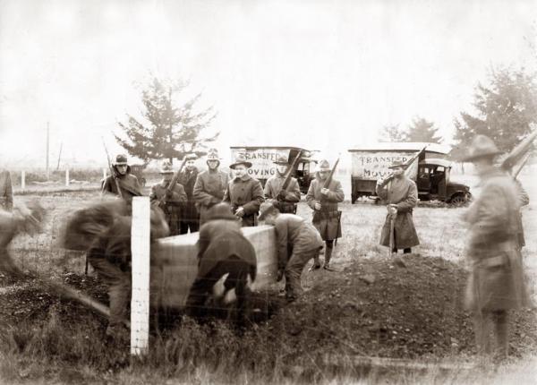 The burial of Wesley Everest