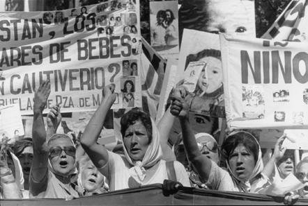 Mothers of the disappeared demonstrate in Argentina