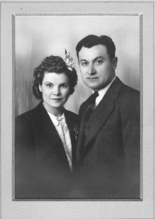 Believe this is the wedding picture of Jenny and Charles Velsek in 1943, West Al