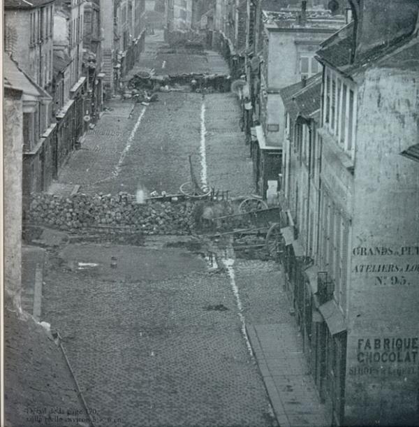 Street barricades - Paris 1848 Street barricades - Paris 1848