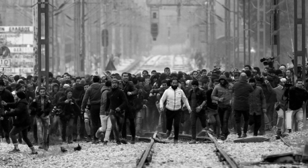 Blockade of the railways at Idomeni Blockade of the railways at Idomeni