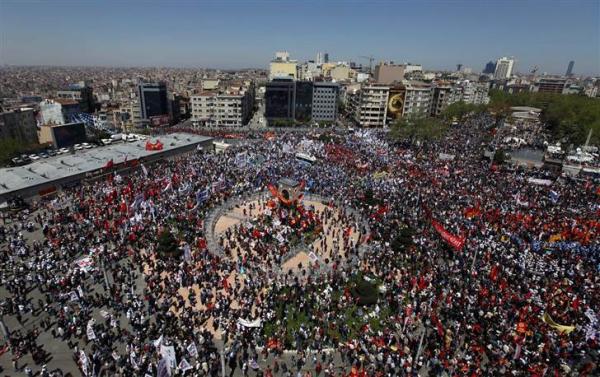 Taksim during a May Day rally two years ago.