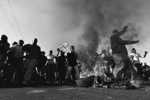 Abahlali baseMjondolo Road Blockade in Khayeltisha, Cape Town, 19 October 2010