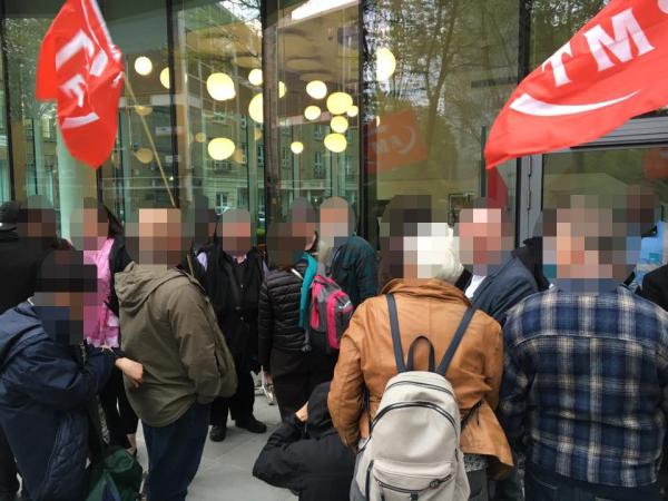 Anti-fascist activists shutting down a previous Keep Talking event Anti-fascist activists shutting down a previous Keep Talking event
