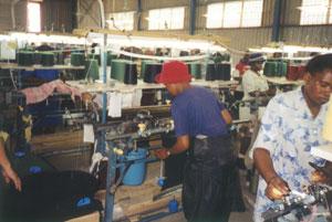 Female Swazi textile workers