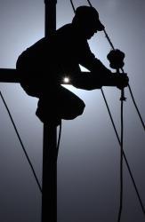 an electricity worker in kirkuk