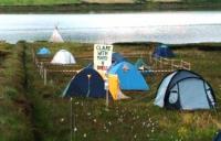 Part of the Rossport camp Part of the Rossport camp